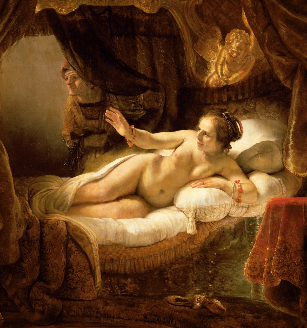 Danae (detail) by Rembrandt van Rijn
