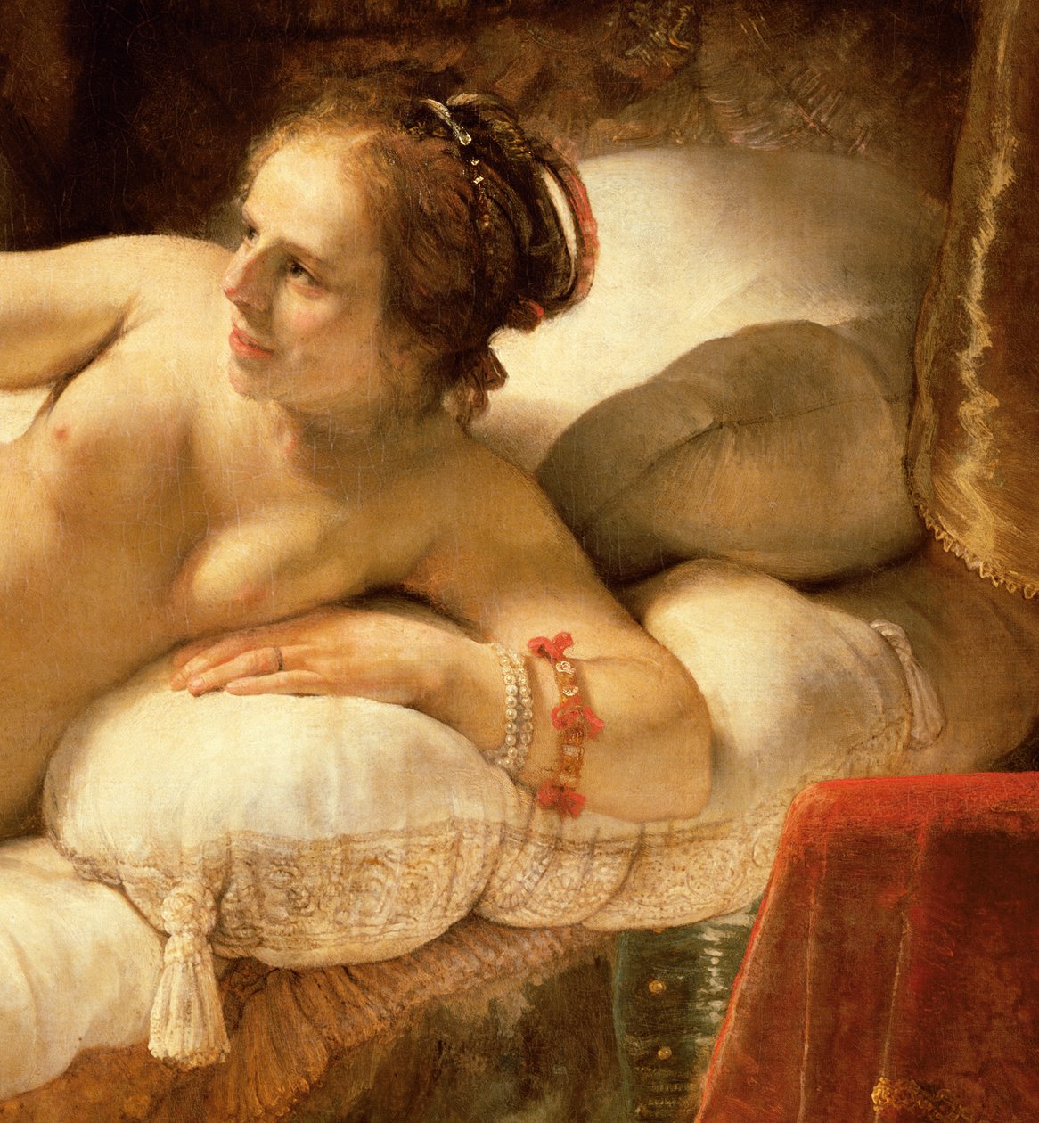 Danae (detail) by Rembrandt van Rijn