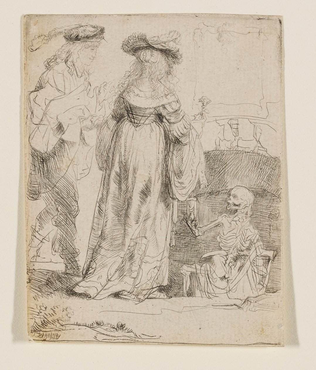 Death Appearing to a Wedded Couple from an Open Grave by Rembrandt van Rijn