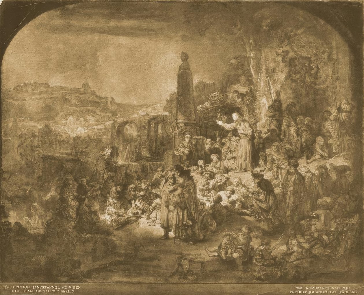 The Preaching of John the Baptist by Rembrandt van Rijn