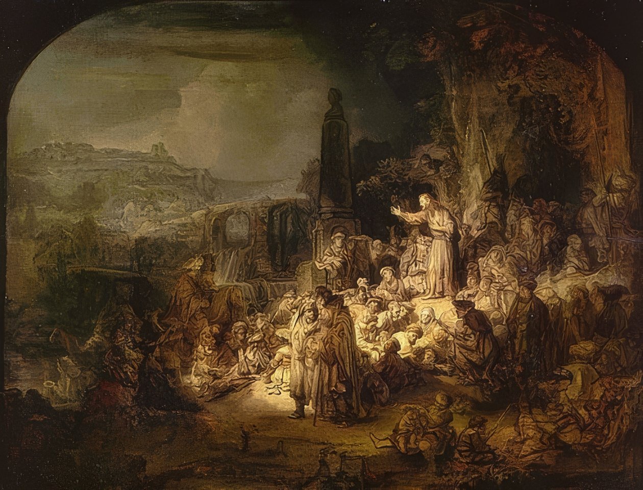 The Preaching of John the Baptist. 1634/35 by Rembrandt van Rijn