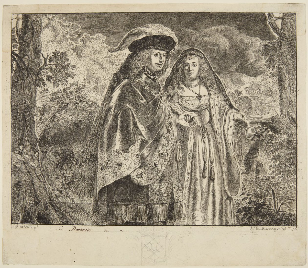 The Man with the White Feather by Rembrandt van Rijn