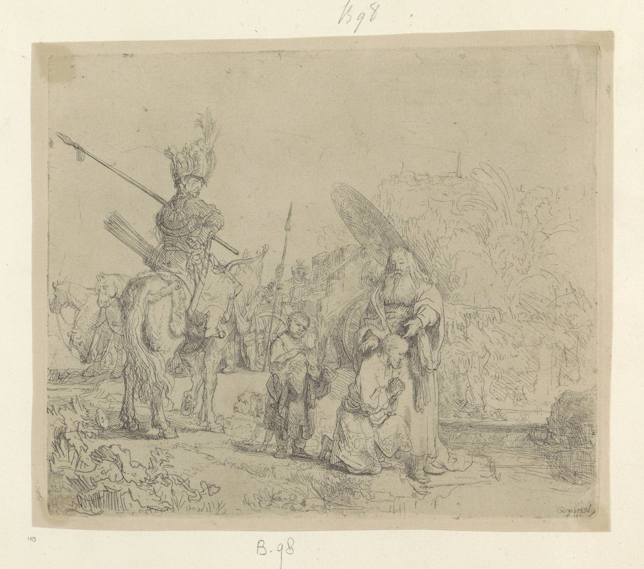 Baptism of the Chamberlain by Rembrandt van Rijn