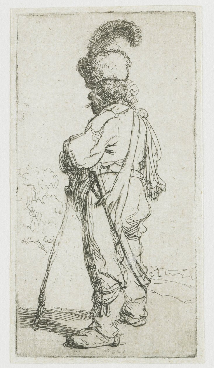 A Pole with a Stick by Rembrandt van Rijn