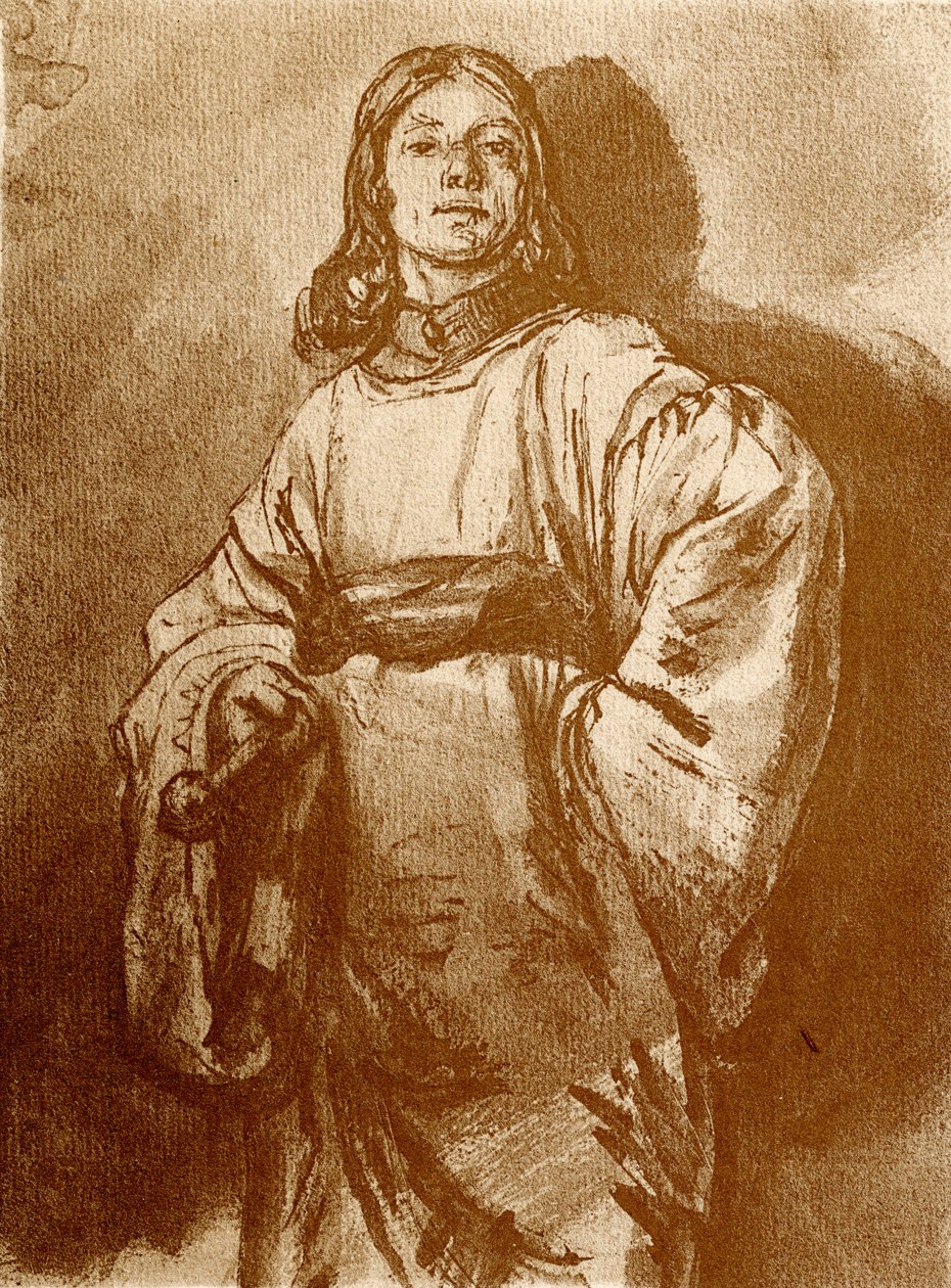Figure Study by Rembrandt van Rijn