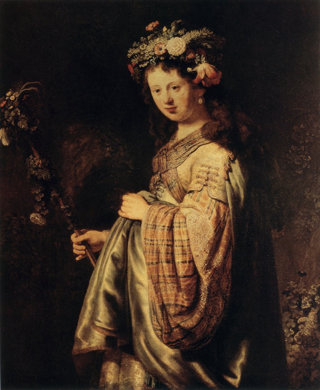 Flora by Rembrandt van Rijn