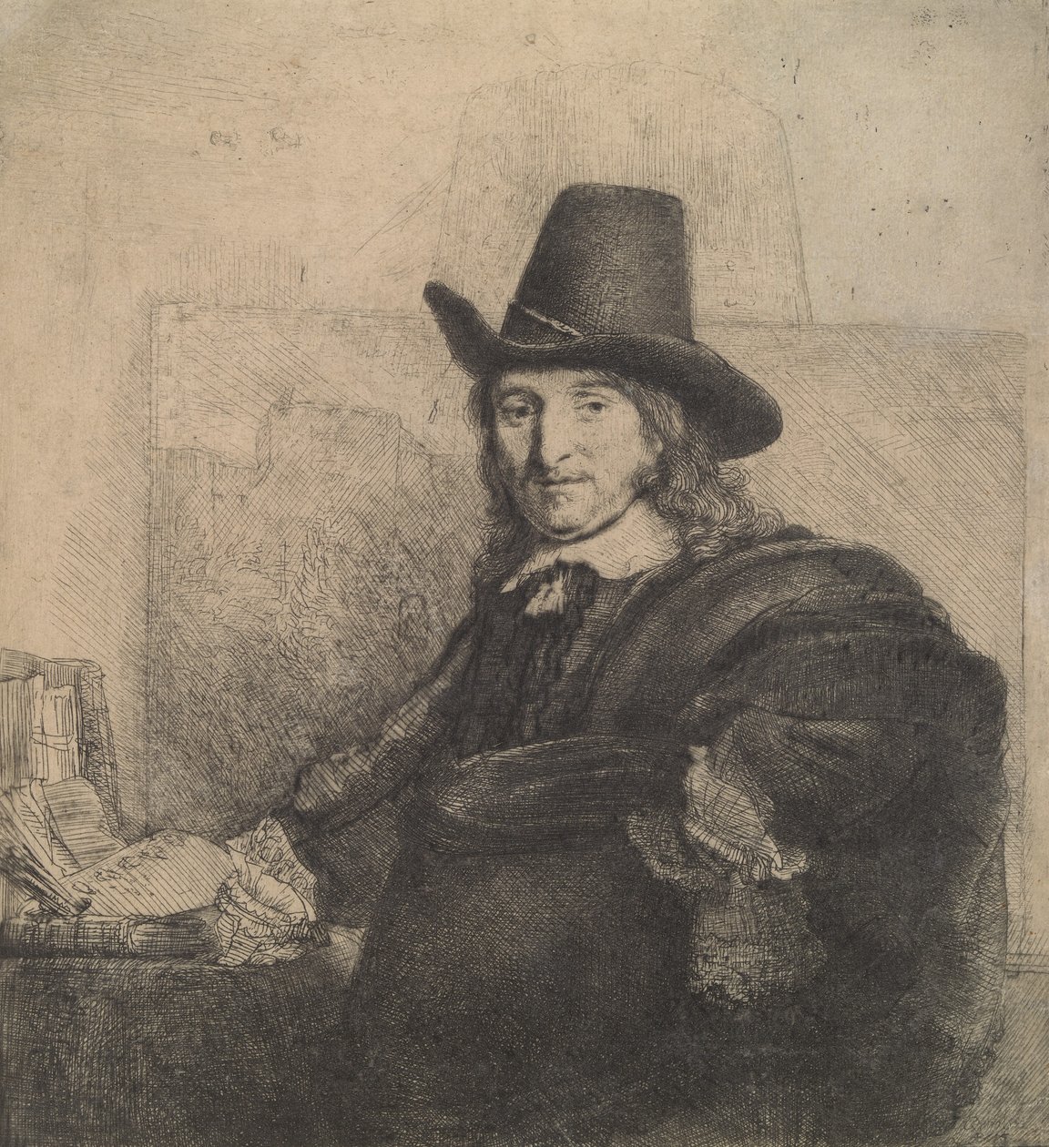 Jan Asselijn, Painter Krabbetje by Rembrandt van Rijn