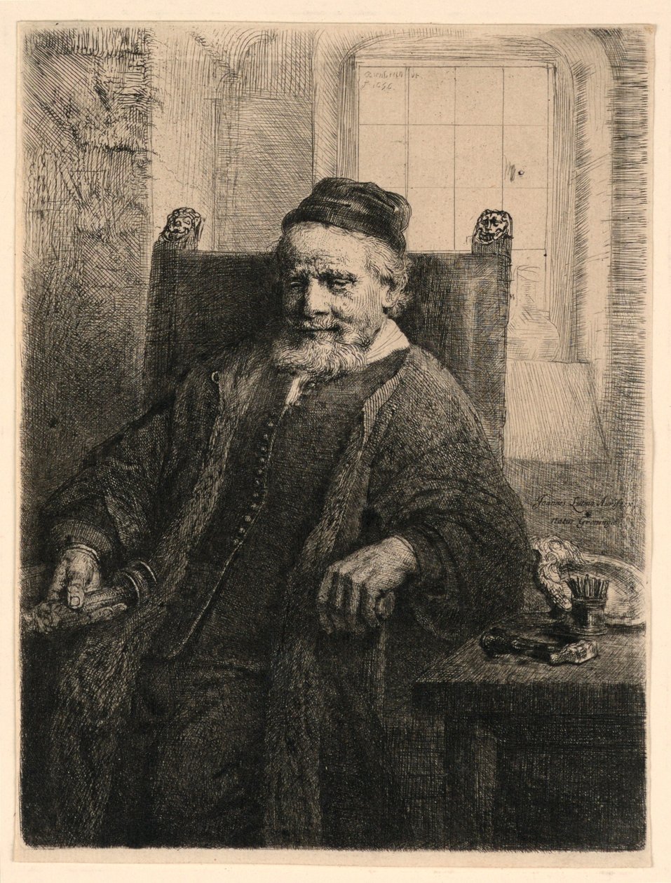 Jan Lutma, Goldsmith by Rembrandt van Rijn
