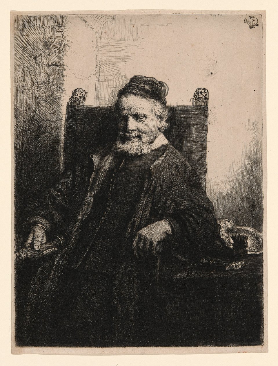 Jan Lutma, Goldsmith by Rembrandt van Rijn