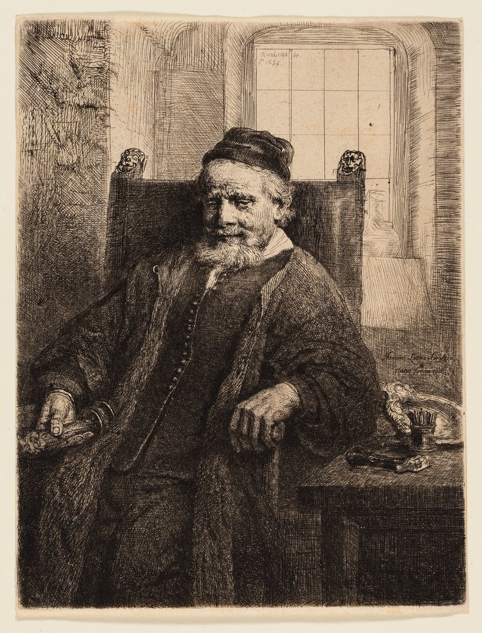 Jan Lutma, Goldsmith by Rembrandt van Rijn