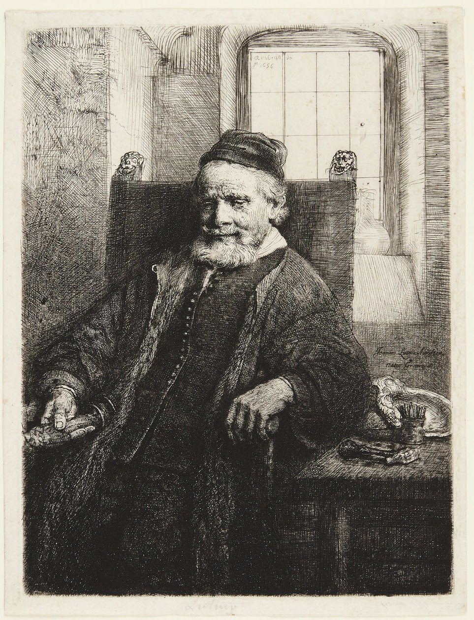 Jan Lutma, Goldsmith by Rembrandt van Rijn