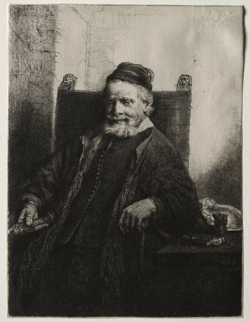 Jan Lutma, Goldsmith by Rembrandt van Rijn