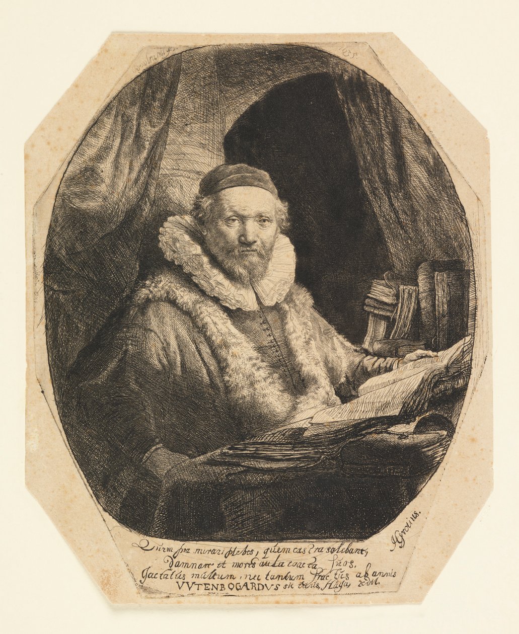 Jan Uytenbogaert (1557–1644), Preacher of the Remonstrants by Rembrandt van Rijn