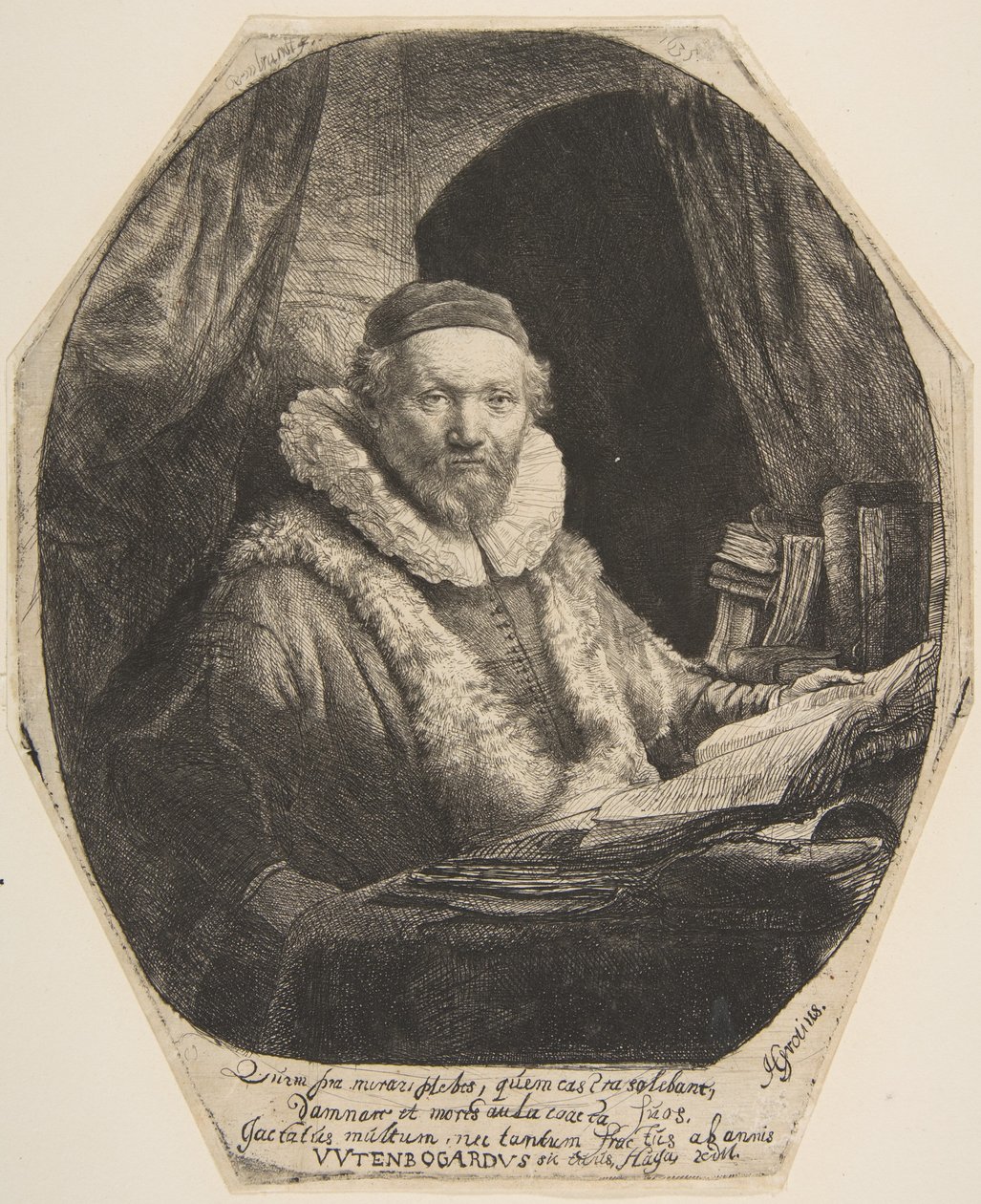 Jan Uytenbogaert by Rembrandt van Rijn