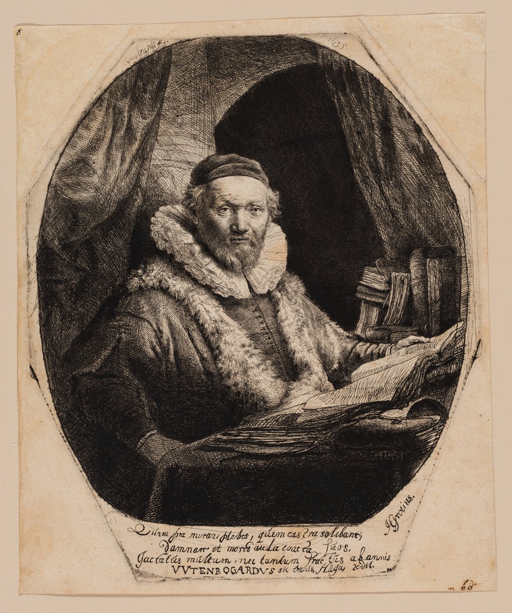 Jan Uytenbogaert, Preacher of the Remonstrants by Rembrandt van Rijn