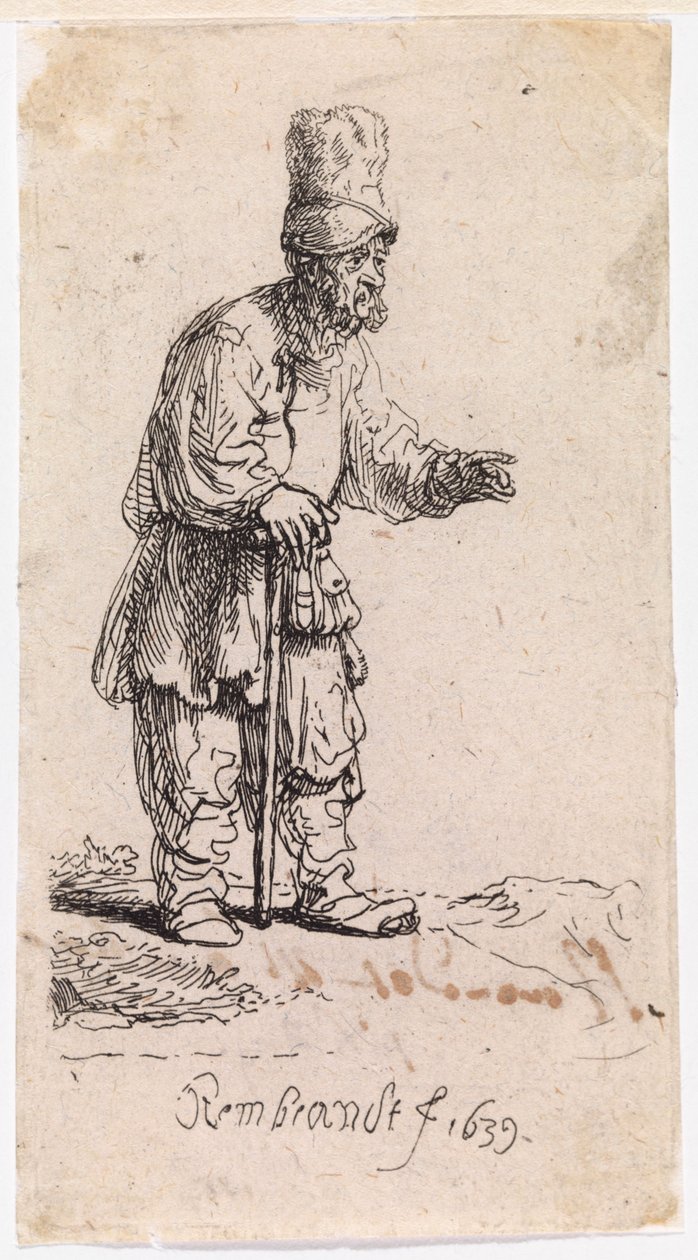 Jew in a High Cap by Rembrandt van Rijn