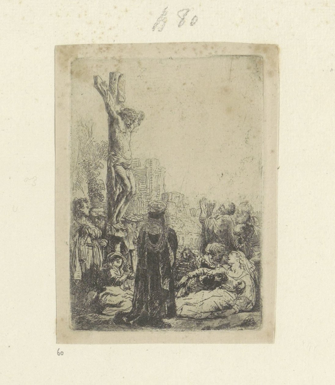 Crucifixion: Small Plate by Rembrandt van Rijn