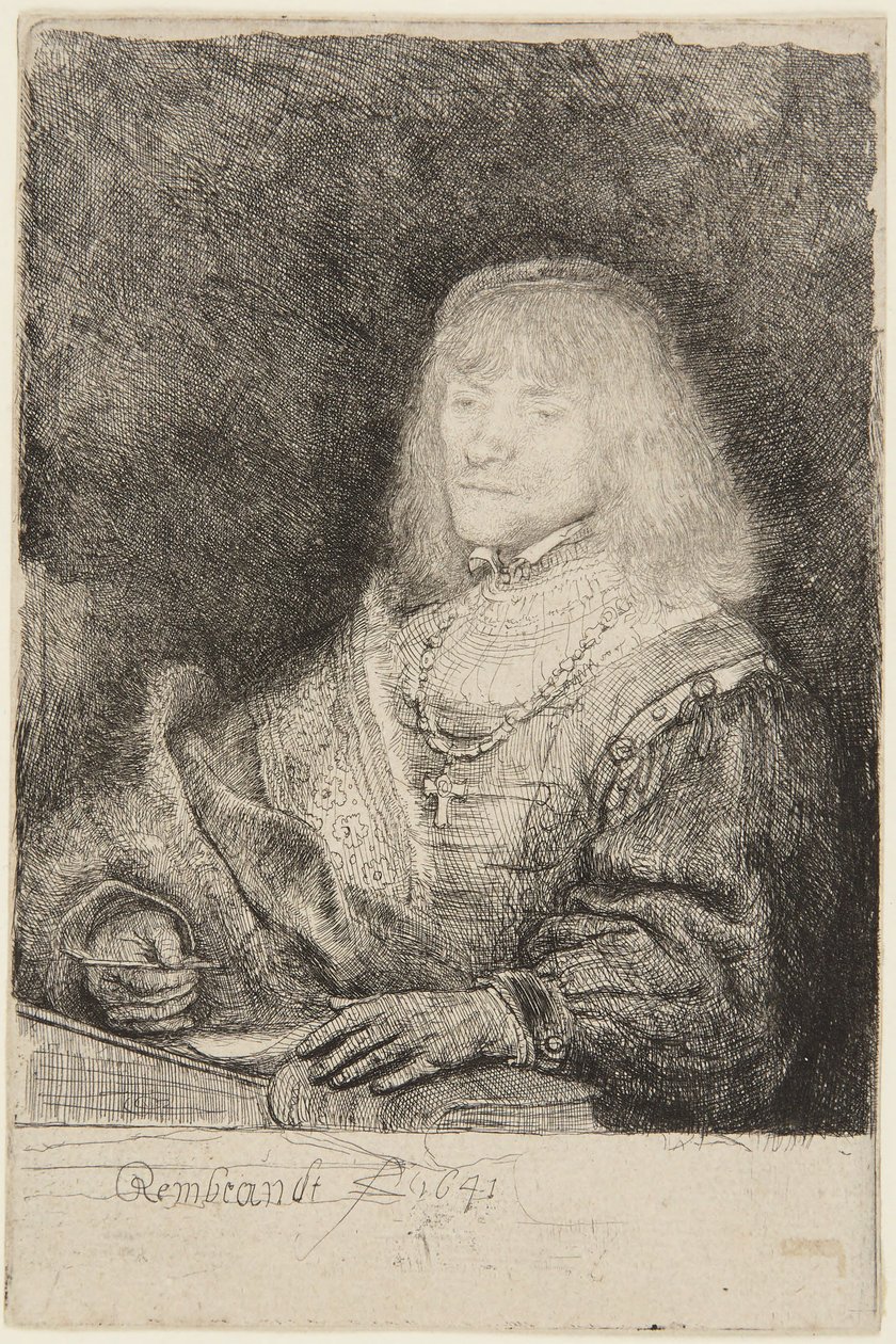 Man with Crucifix and Chain by Rembrandt van Rijn