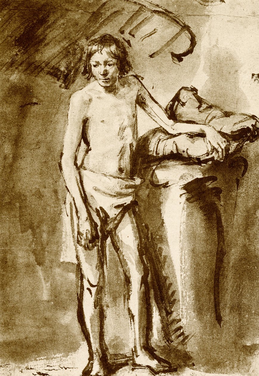 Nude Drawing for a Youth by Rembrandt van Rijn