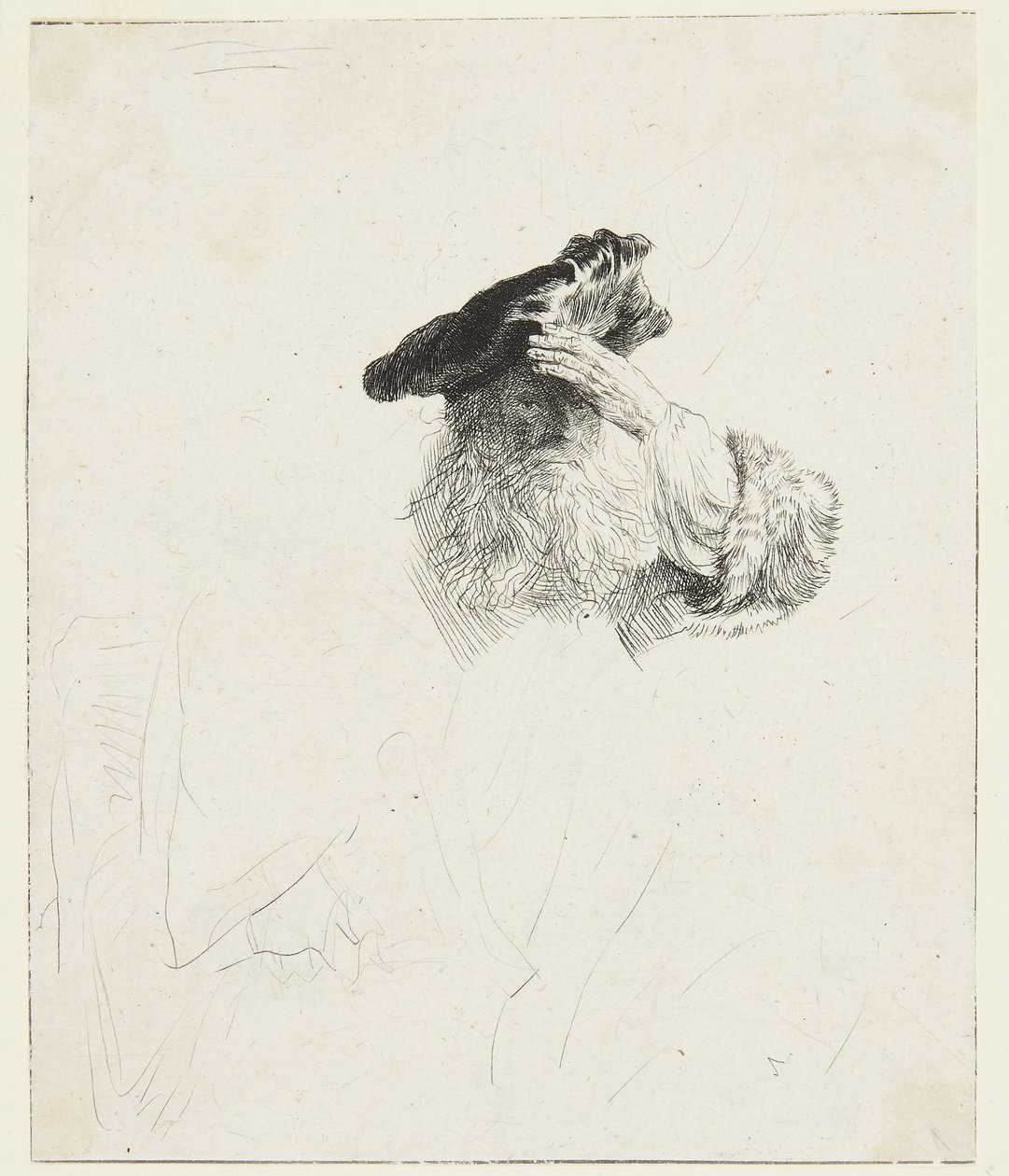 Old Man Shading Eyes with His Hand by Rembrandt van Rijn