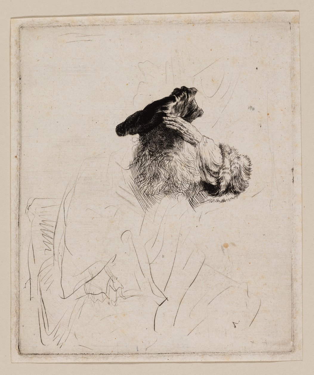 Old Man Shading His Eyes with His Hand by Rembrandt van Rijn