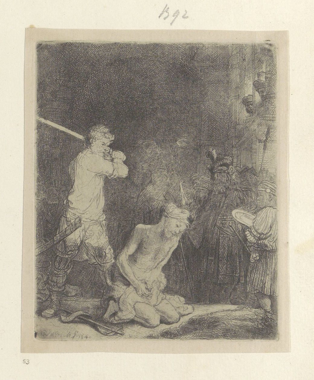 Beheading of John the Baptist by Rembrandt van Rijn