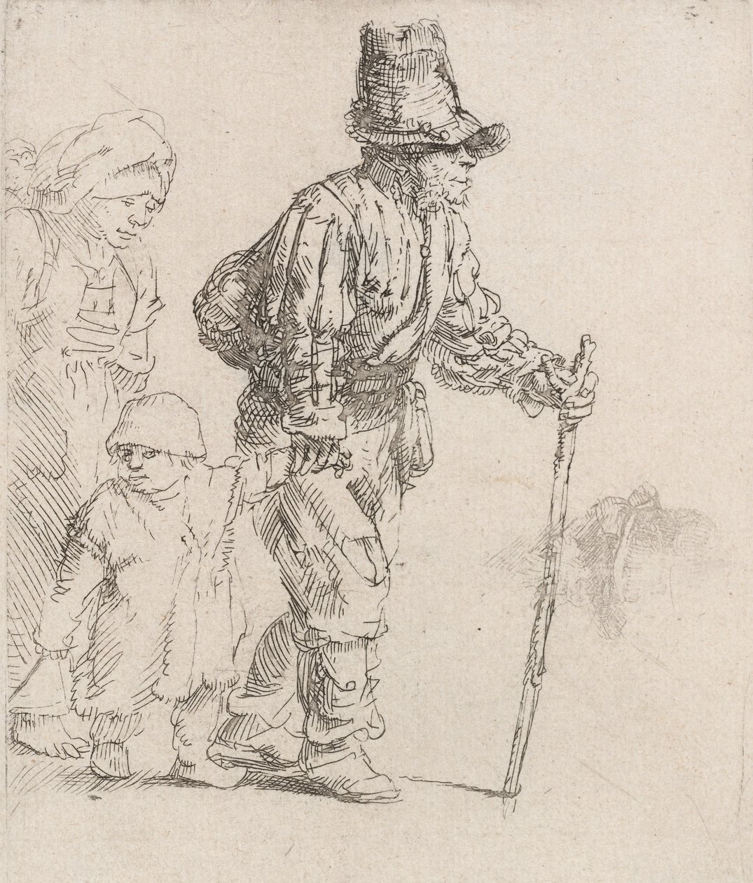 Peasant Family on the Tramp, c. 1652 by Rembrandt van Rijn