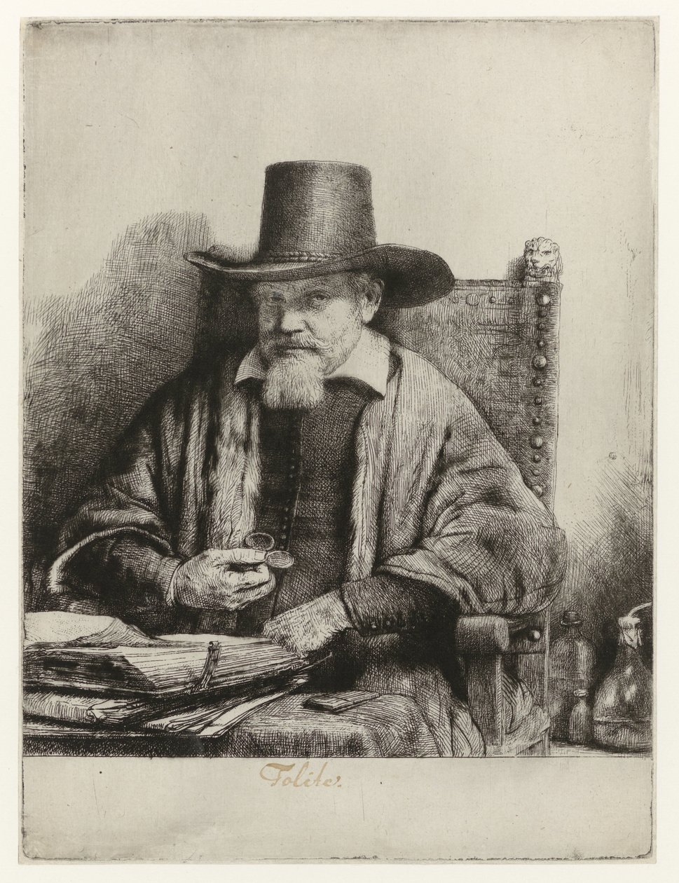 Portrait of Arnold Tholinx by Rembrandt van Rijn