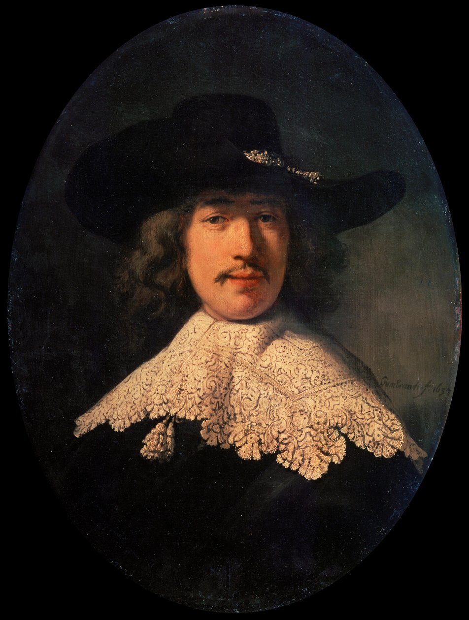Portrait of a Young Man with a Lace Collar by Rembrandt van Rijn