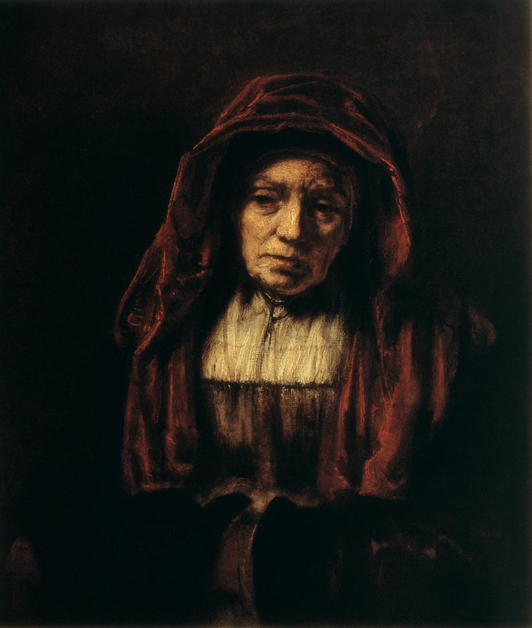 Portrait of an Old Woman by Rembrandt van Rijn