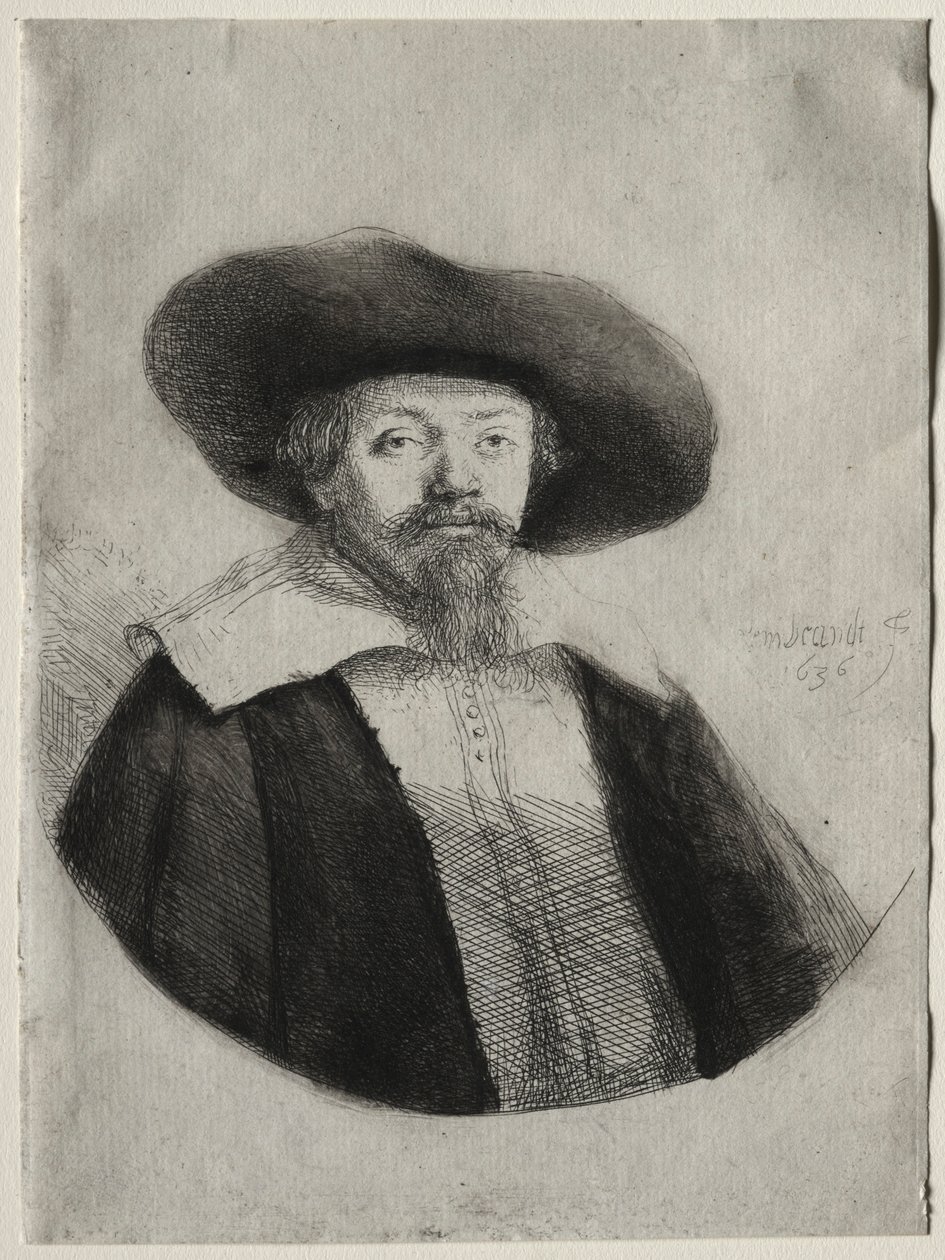 Samuel Manasseh Ben Israel, 1636 by Rembrandt van Rijn