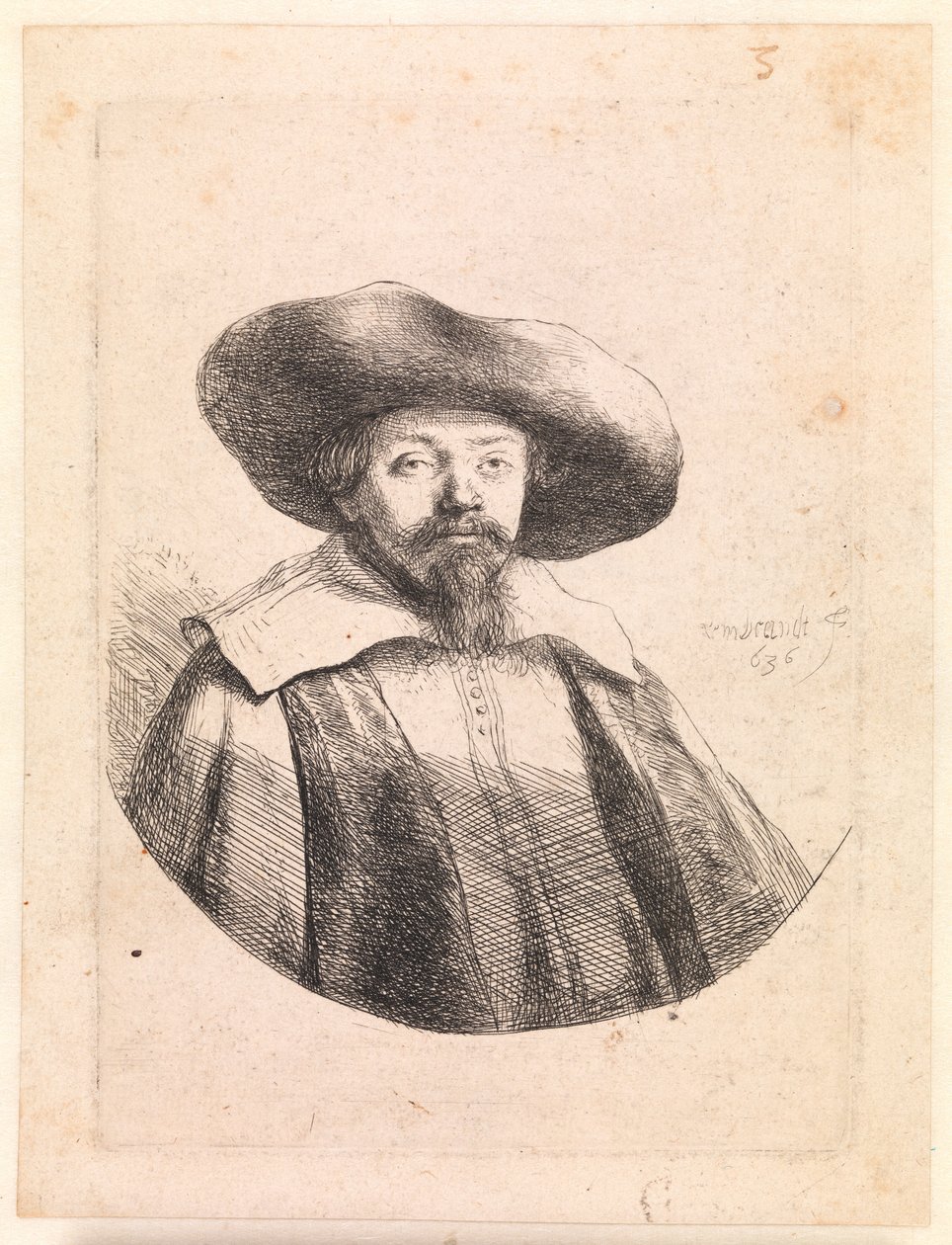 Samuel Manasseh Ben Israel, Jewish Author by Rembrandt van Rijn