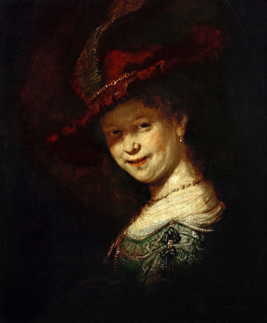 Saskia van Uylenburgh as Girl, 1633 by Rembrandt van Rijn