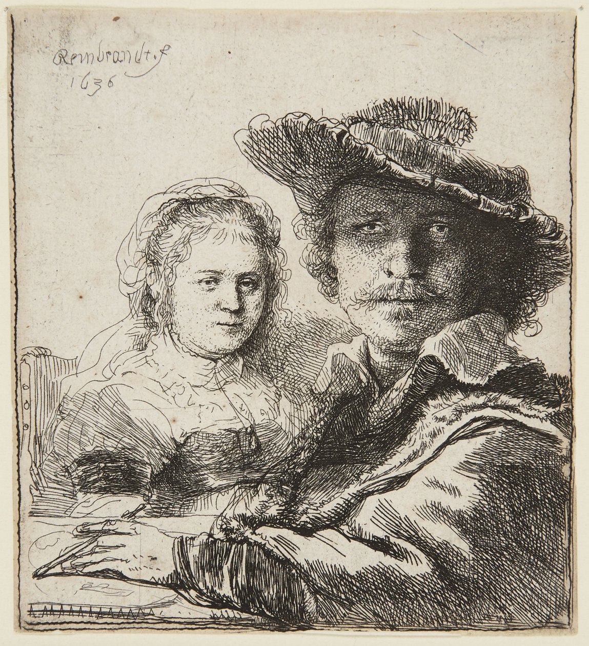 Self Portrait with Saskia by Rembrandt van Rijn