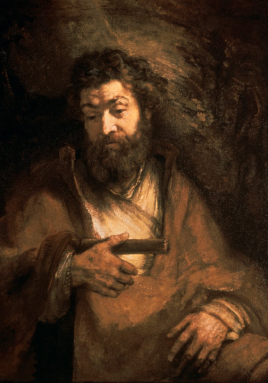 Simon the Apostle, 17th century by Rembrandt van Rijn
