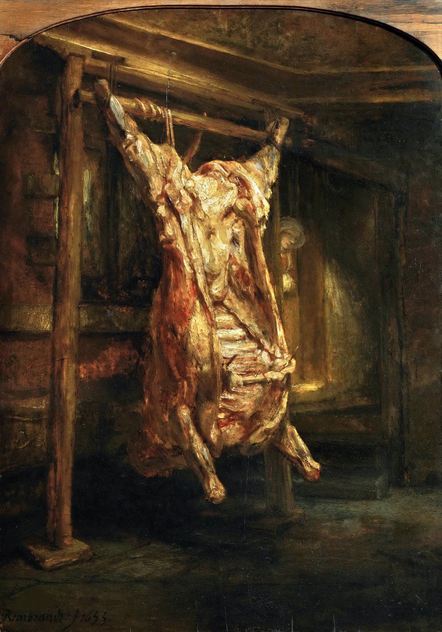 Slaughtered Ox by Rembrandt van Rijn
