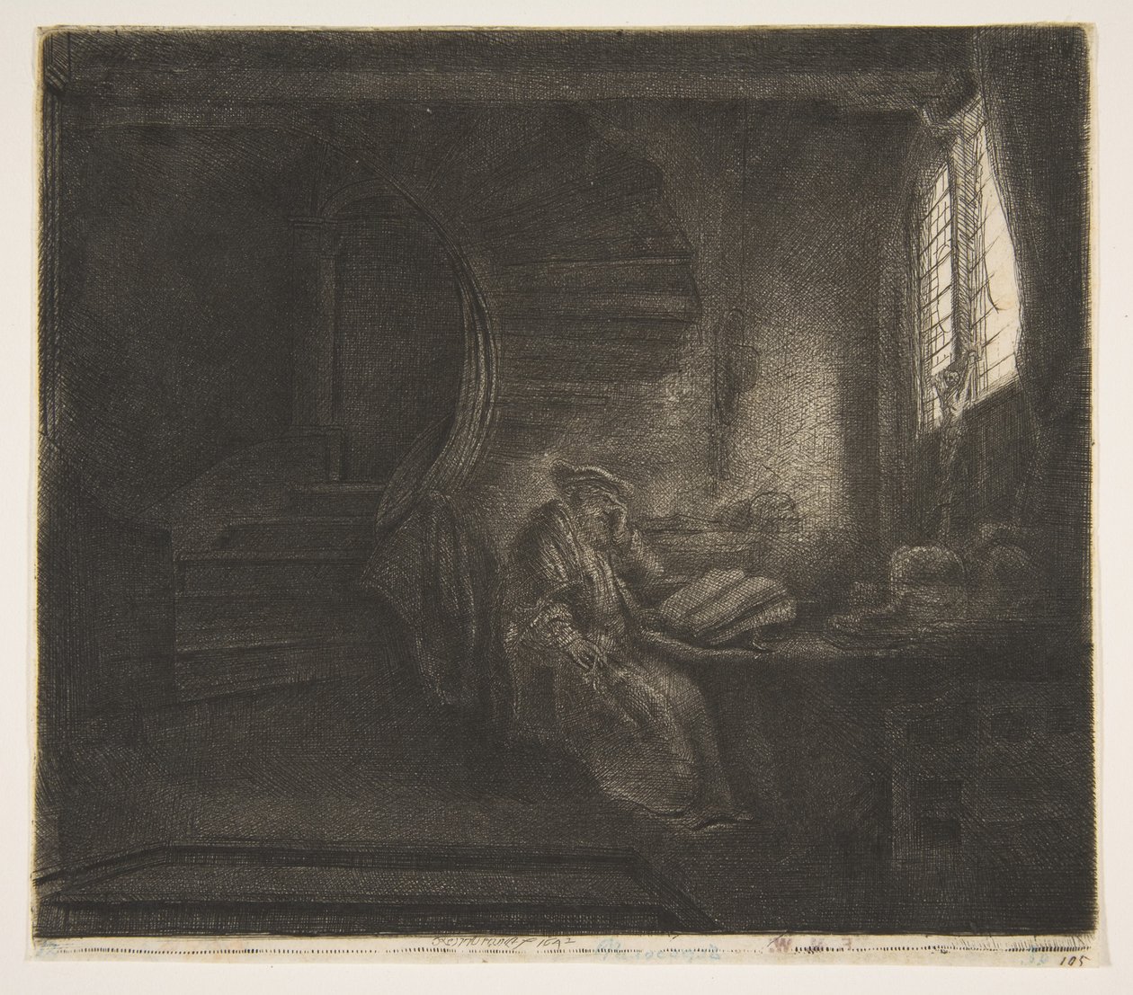 St. Jerome in a Dark Chamber, 1642 by Rembrandt van Rijn
