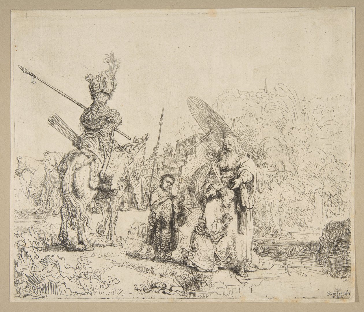 The Baptism of The Eunuch by Rembrandt van Rijn