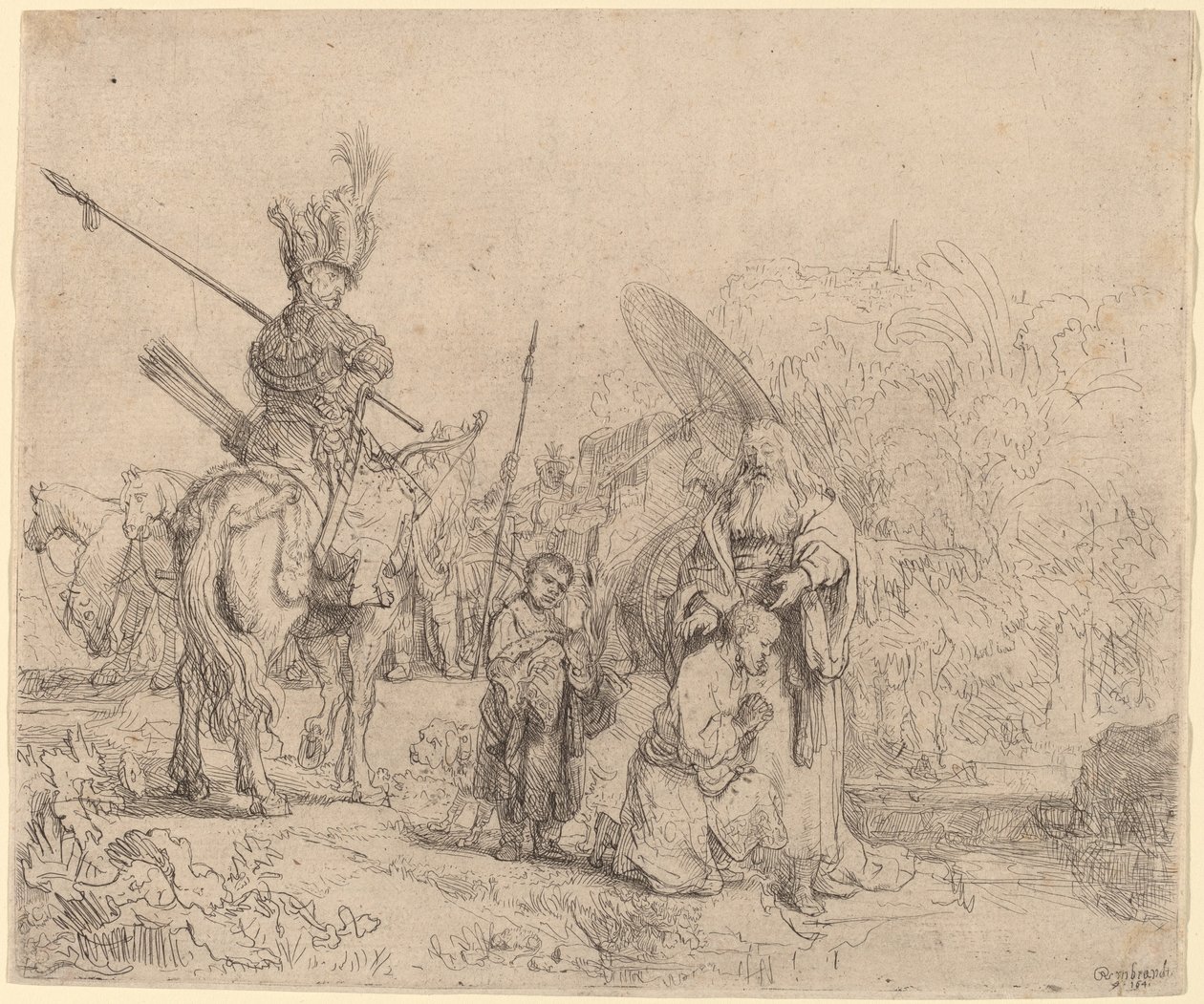 The Baptism of the Eunuch by Rembrandt van Rijn