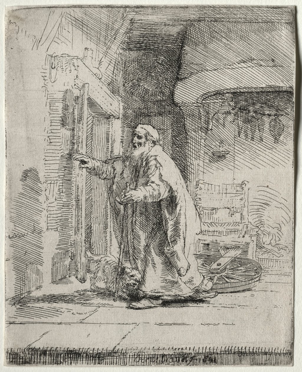 The Blindness of Tobit: The Larger Plate by Rembrandt van Rijn
