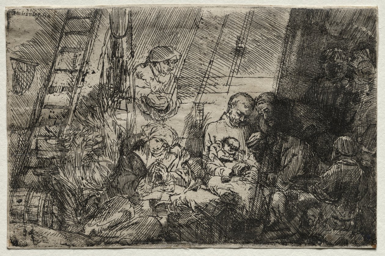 The Circumcision in the Stable, 1654 by Rembrandt van Rijn