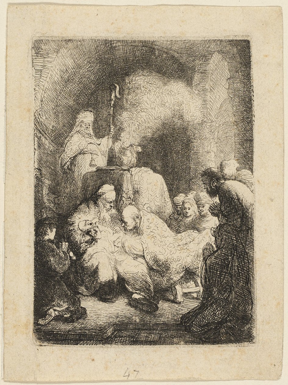 The Circumcision: Small Plate by Rembrandt van Rijn