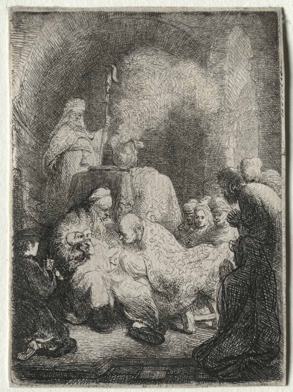 The Circumcision: Small Plate by Rembrandt van Rijn