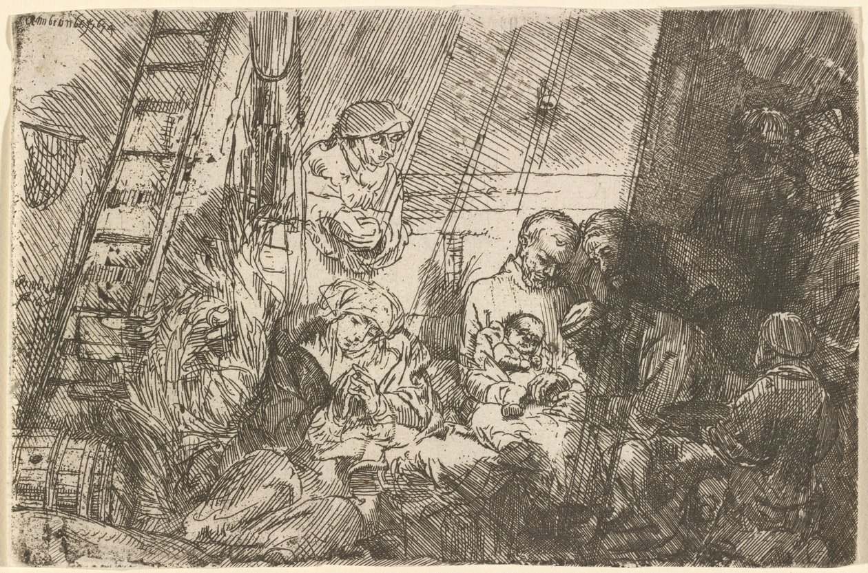 The Circumcision in the Stable by Rembrandt van Rijn