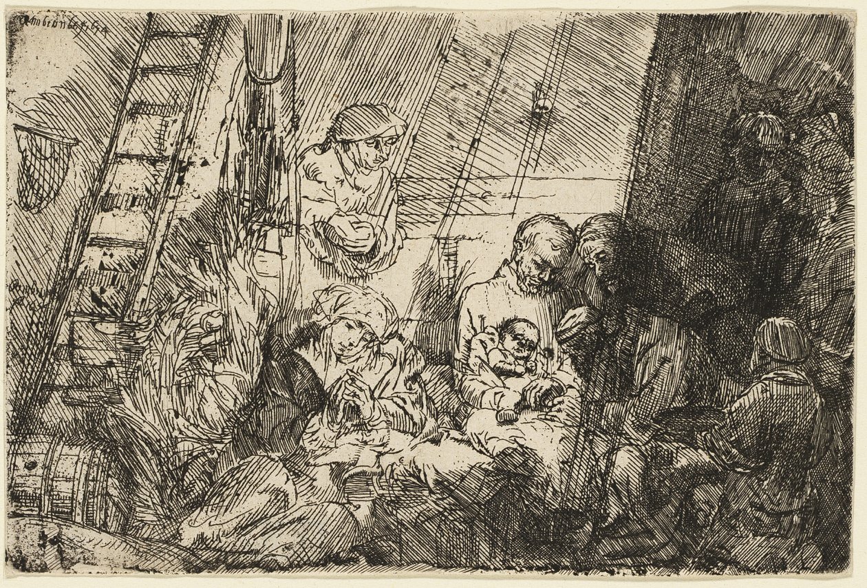 The Circumcision in the Stable by Rembrandt van Rijn