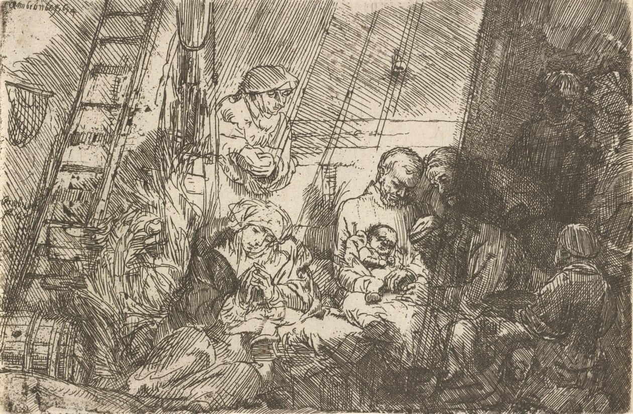 The Circumcision in the Stable by Rembrandt van Rijn