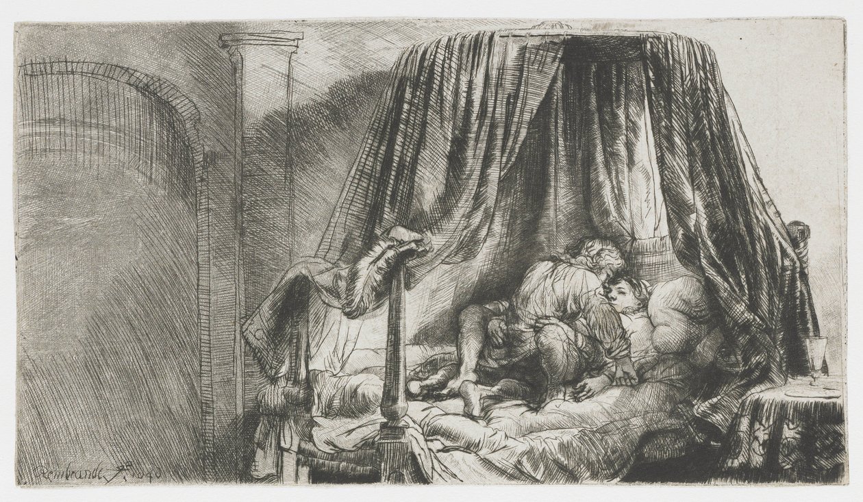 The French Bed by Rembrandt van Rijn