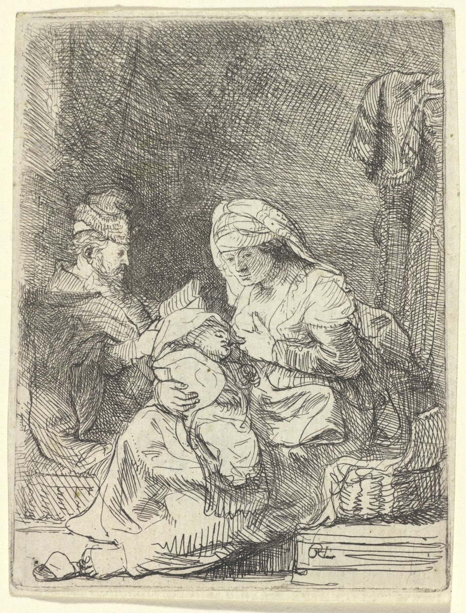 The Holy Family by Rembrandt van Rijn