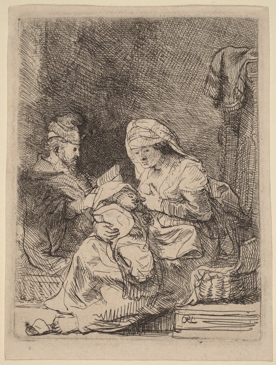 The Holy Family by Rembrandt van Rijn