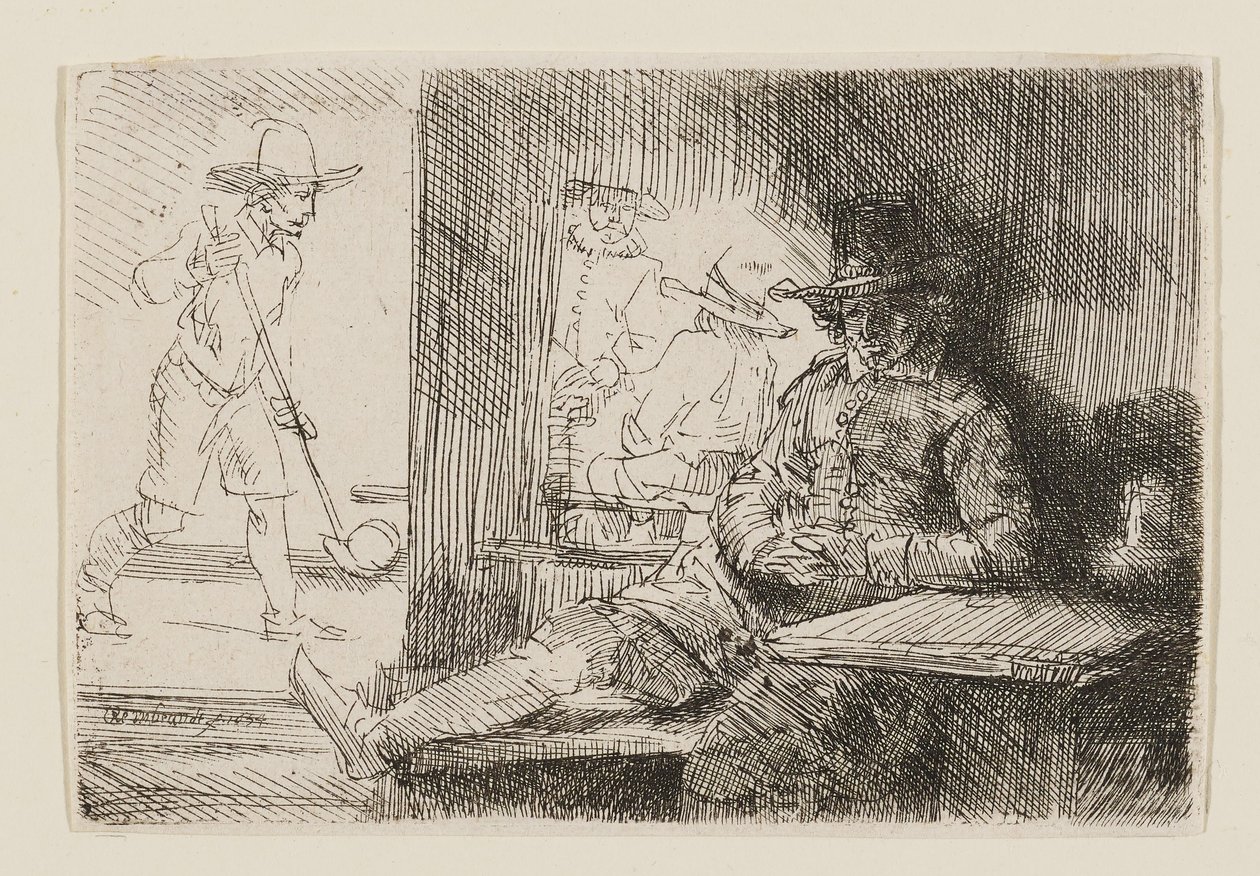 The Kolf Player by Rembrandt van Rijn